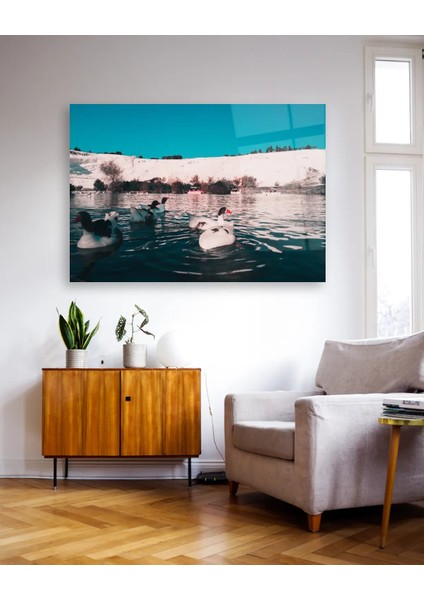 Pamukkale ve Ördek Cam Tablo modelleri