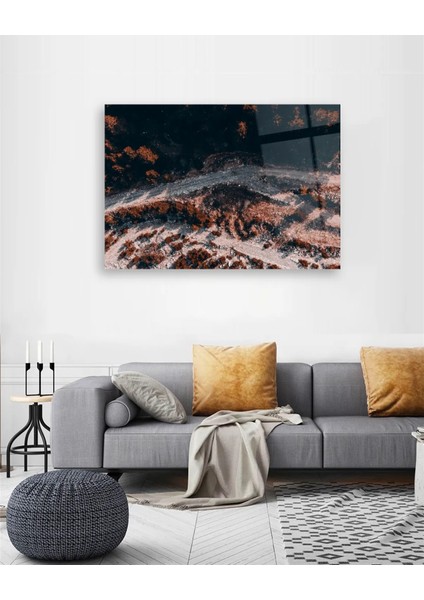 Orman Üstten Görünüm Cam Tablo fiyatları