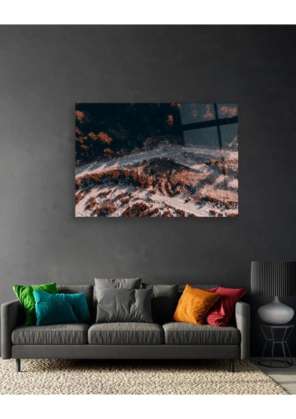 Orman Üstten Görünüm Cam Tablo modelleri