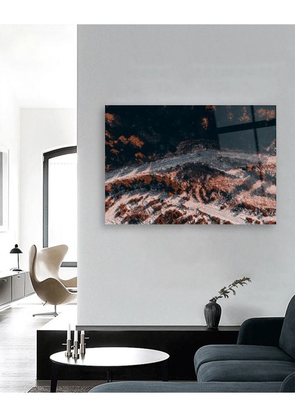 Orman Üstten Görünüm Cam Tablo fırsatları