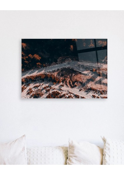 Orman Üstten Görünüm Cam Tablo indirimleri