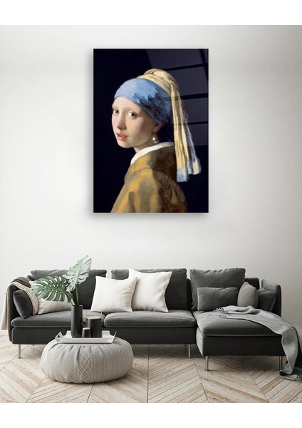 Inci Küpeli Kız Cam Tablo fırsatları