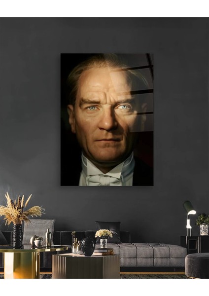 Mustafa Kemal Atatürk Portesi Cam Tablo fiyatları