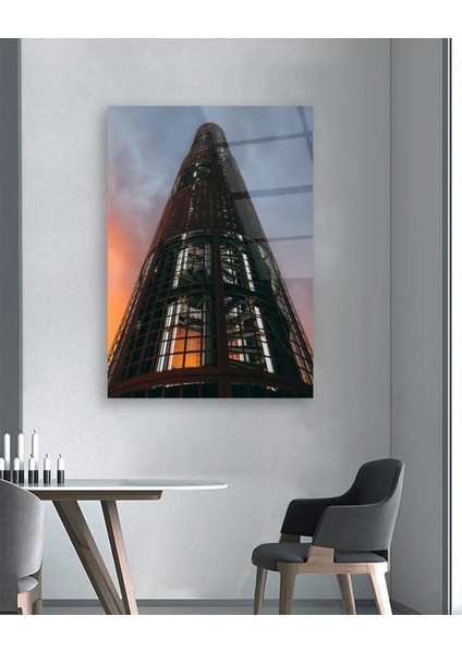 Gün Batımı Kule Cam Tablo indirimleri