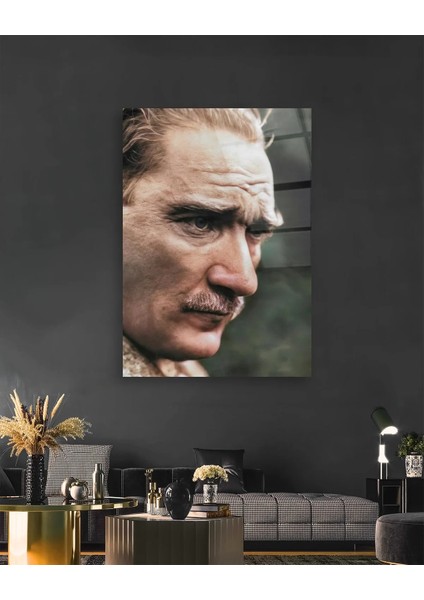 Renkli Atatürk Portresi Cam Tablo fiyatları
