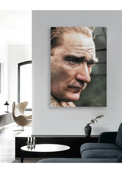 Renkli Atatürk Portresi Cam Tablo modelleri