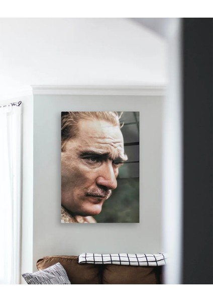 Renkli Atatürk Portresi Cam Tablo fırsatları