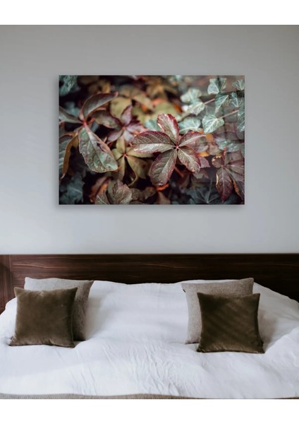 Yapraklar Yatay Cam Tablo indirimleri