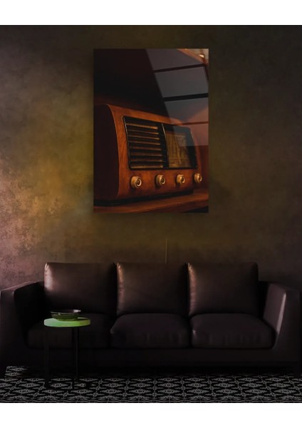 Vintage Radyo Dikey Cam Tablo modelleri