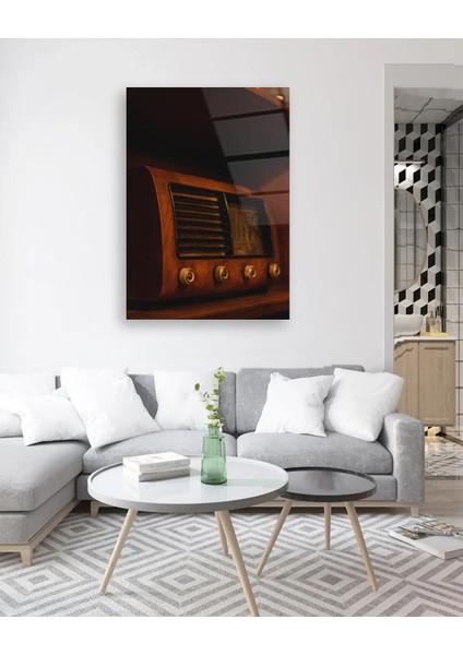 Vintage Radyo Dikey Cam Tablo indirimleri