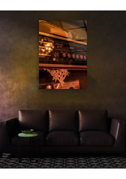 Retro Radyo Dikey Cam Tablo modelleri