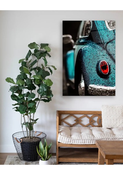 Mavi Vosvos Araba Cam Tablo modelleri