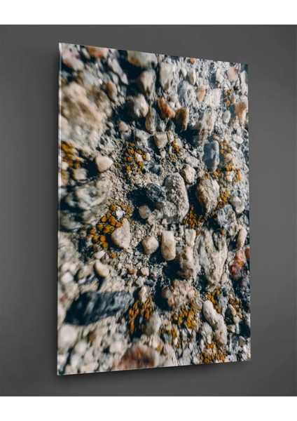 Makro Taşlar Dikey Cam Tablo