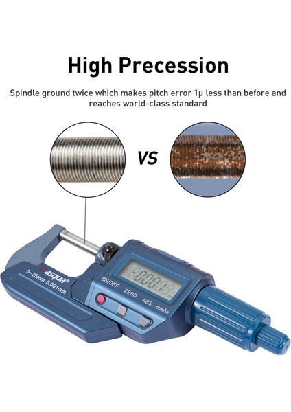 0-25MM Dijital DIŞ ÇAP Mikrometre