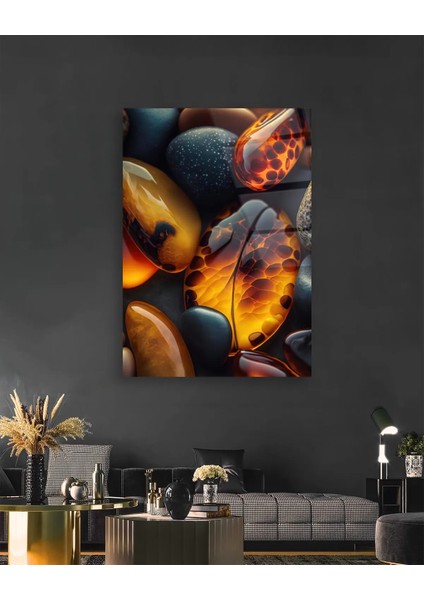 Renkli Taşlar Cam Tablo fırsatları