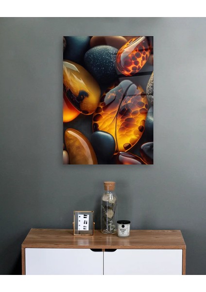 Renkli Taşlar Cam Tablo indirimleri