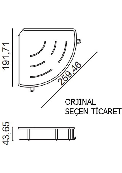 Paslanmaz Çelik 1'li 19X19 cm Mat Şampuanlık Köşe Süngerlik fiyatları