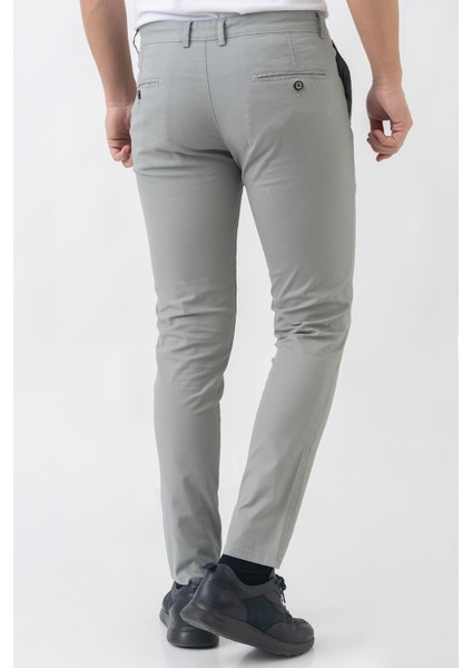 White Stone Marsilya P2303 Pamuklu Slim Fit Casual Pantolon Gri