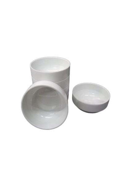 12 Ad Beyaz Melamin Çorba Kasesi 12x5cm Derin Tas Hesaplı Yoğurt Hoşaf Sütlaç Aşure Kabı