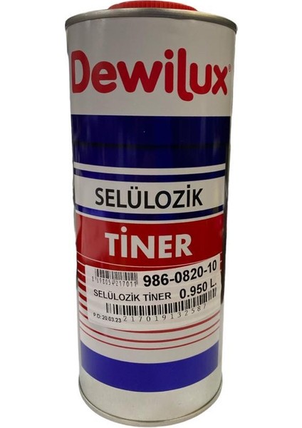 Dewilüx Selülozik Tiner 950 ml