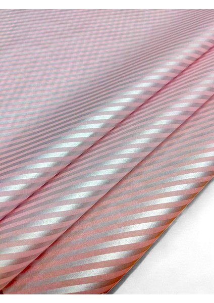 Gümüş Şerit Desenli Pelur Kağıdı/pembe Pelur Kâğıt /50X70 cm 100 Adet fiyatları