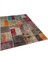 Patchwork Bej Patchwork Yün ve Pamuk El Dokuma Oda Salon Halısı 3