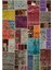 Patchwork Gri Patchwork Yün ve Pamuk El Dokuma Oda Salon Halısı 1