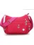 Gül Kırmızı Bir Kadın Çantası Naylon Su Geçirmez Messenger Çanta Bayan Crossbody Büyük Kapasiteli Seyahat Omuz Çantası Rahat Çanta Yüksek Kalite (Yurt Dışından) 1