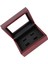 Ahşap Kutu Spor Şampiyonası Yüzük Tutucu Vitrin Depolama 12X16X7 cm Şarap Kırmızı 4-Delik (Yurt Dışından) 3