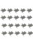 Prettyia 20PCS Antik Gümüş Koltuklar Abd Büyüleyici Boncuklar Bayrağı Bulguları (Yurt Dışından) 5
