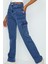 Kadın Kargo Cepli Geniş Paça Jeans 3