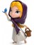 Disney, Lisanslı, Prenses Briar Rose, Klasik Metal(Die-Cast) Figürü, 4 Inç, 10CM 3