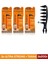 Saç Şekillendirici Pudra Toz Wax Ultra Strong Turuncu 20GR X3 + Geniş Aralıklı Wax Tarağı 4'lü Set 1
