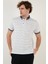 Pamuk Karışımlı Desenli Slim Fit Polo T Shirt Erkek Polo T Shirt 646B3280 3