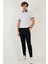 Pamuk Karışımlı Desenli Slim Fit Polo T Shirt Erkek Polo T Shirt 646B3280 4