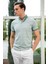 Pamuk Karışımlı Desenli Slim Fit Polo T Shirt Erkek Polo T Shirt 646B3280 1