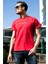 Yazı Baskılı Bisiklet Yaka Pamuk Slim Fit T Shirt Erkek T Shirt 541ENJOY 2