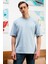 Pamuklu Oversize Bisiklet Yaka Basic T Shirt Erkek T Shirt 5902365 1