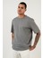 Pamuklu Oversize Bisiklet Yaka Basic T Shirt Erkek T Shirt 5902365 2