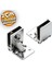 Cam Kapak Menteşesi Etajer Cam Tutucu Cam Etejeri Metal Vidalı Krom (4 Adet) 1