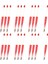 20X Boncuk Pens Rollerball Kalem Yaylı Kalem Çizim Sınıf Kırtasiye Kırmızı (Yurt Dışından) 4