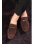 Halb Hakiki Deri Erkek Günlük Ayakkabı, Loafer Ayakkabı, Hafif Ayakkabı, Tokalı Loafer, Süet Ayakkabı 1