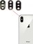 Iphone x Full Arka Kamera Camı Lens Yapışkanlı Beyaz 1