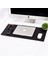 Siyah Pu Deri Ofis Masa Matı Laptop Sümen Takımı Geniş Mouse Pad 2