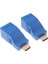 Mavi HDMI 30M Genişletici Cat5 Ağ Lan Ethernet Adaptörü Tekrarlayıcı (Yurt Dışından) 1