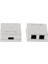 2 Adet 2 Port CAT5E Ağ / Internet Kablo Duvar Yüzey Montaj Kompakt Kutu (Yurt Dışından) 2