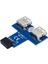 USB 9 Pimli Başlık (2x5) Ila 2 USB Bir Dişi Bağlantı Noktası I Yazım Anakart Adaptörü (Yurt Dışından) 2