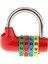 2 x Gümüş ve Kırmızı 4 Haneli Kadran Harf Kombinasyonu Bagaj Bavul Asma Kilit (Yurt Dışından) 2