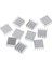 10 Adet Alüminyum Soğutucu Soğutma Fin Soğutucu Soğutucu, 14X14X7MM, Alüminyum (Yurt Dışından) 2