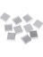 10 Adet Alüminyum Soğutucu Soğutma Fin Soğutucu Soğutucu, 14X14X7MM, Alüminyum (Yurt Dışından) 3